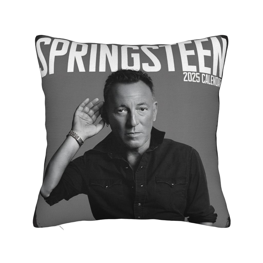 Bruce The E Street Band Springsteen Square Pillow Cases Rock USA 80s Cushion Cover Custom Decorative Pillowcase for Sofa 45x45cm