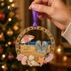 Beach Theme Holiday Decorations Christmas Ornaments Vacation Themed Tree Hanging Decoration Acrylic Lightweight Metal Pendants Slipper Shell