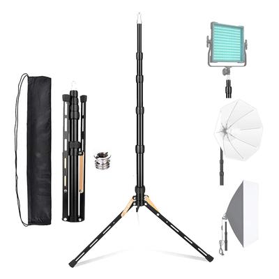 Say Good Light Stand Professional Photography Stand for Ring Light Lighting Lightweight Strobe Holder Tripod 5 Tiers Telescopic Storage Length 48cm