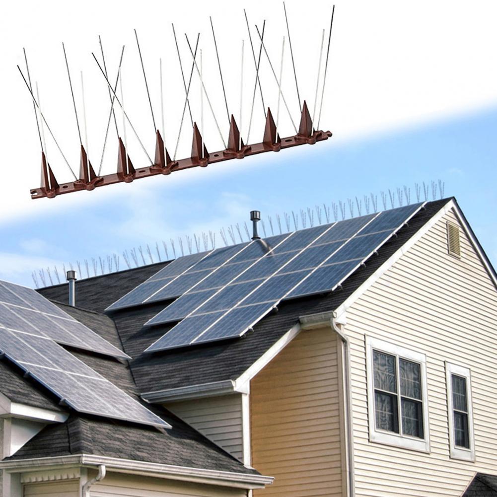 Cat Deterrent Fence Spikes Bird Deterrent Spikes for Fence Wall Anti Climb Cat Pigeon Repellent Garden Bird Spikes