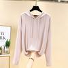 Women's Modal Hoodies Oversized Pullover Sweatshirts Long Sleeve Drawstring Sunshirt