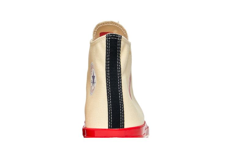 Converse Chuck Taylor All Star 70 Hi Comme des Garcons PLAY Egret Red