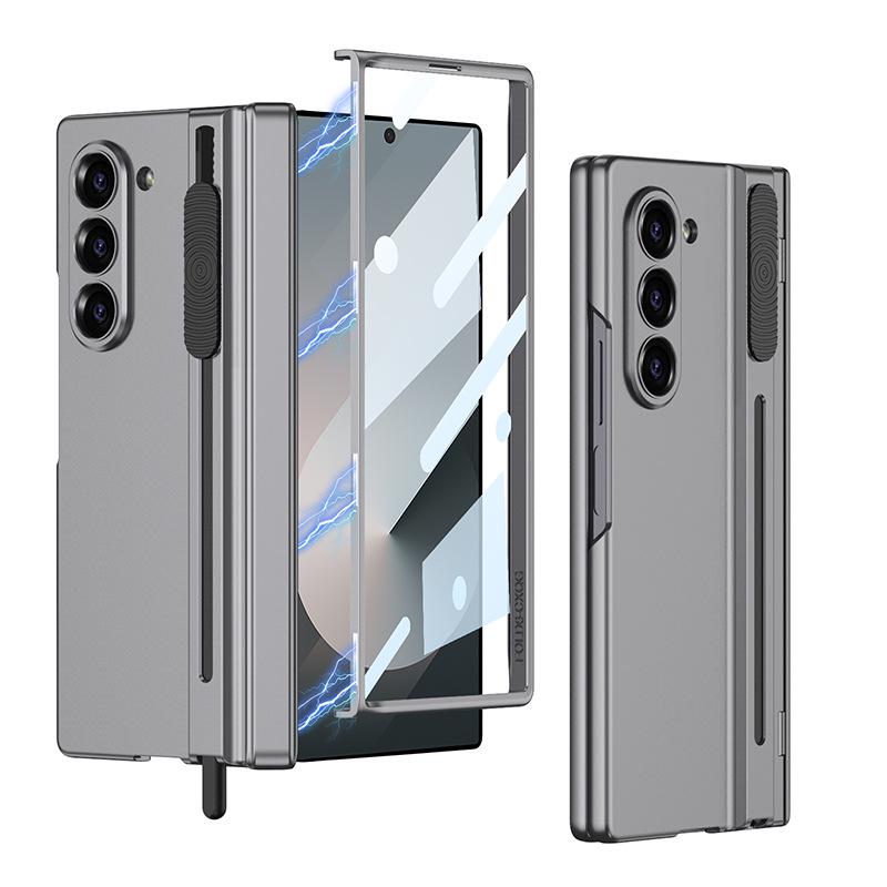 Samsung Z Fold6 Magnetic Foldable Phone Case with Gear Shifting Hinge and Integrated Pen Slot