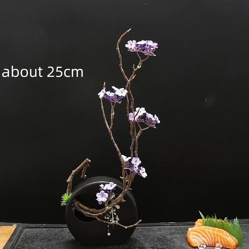 onigiri bento Sashimi Plate dish tray Decorative vase with flowers Sushi shop hotel Restaurant sea food decorations tree flower