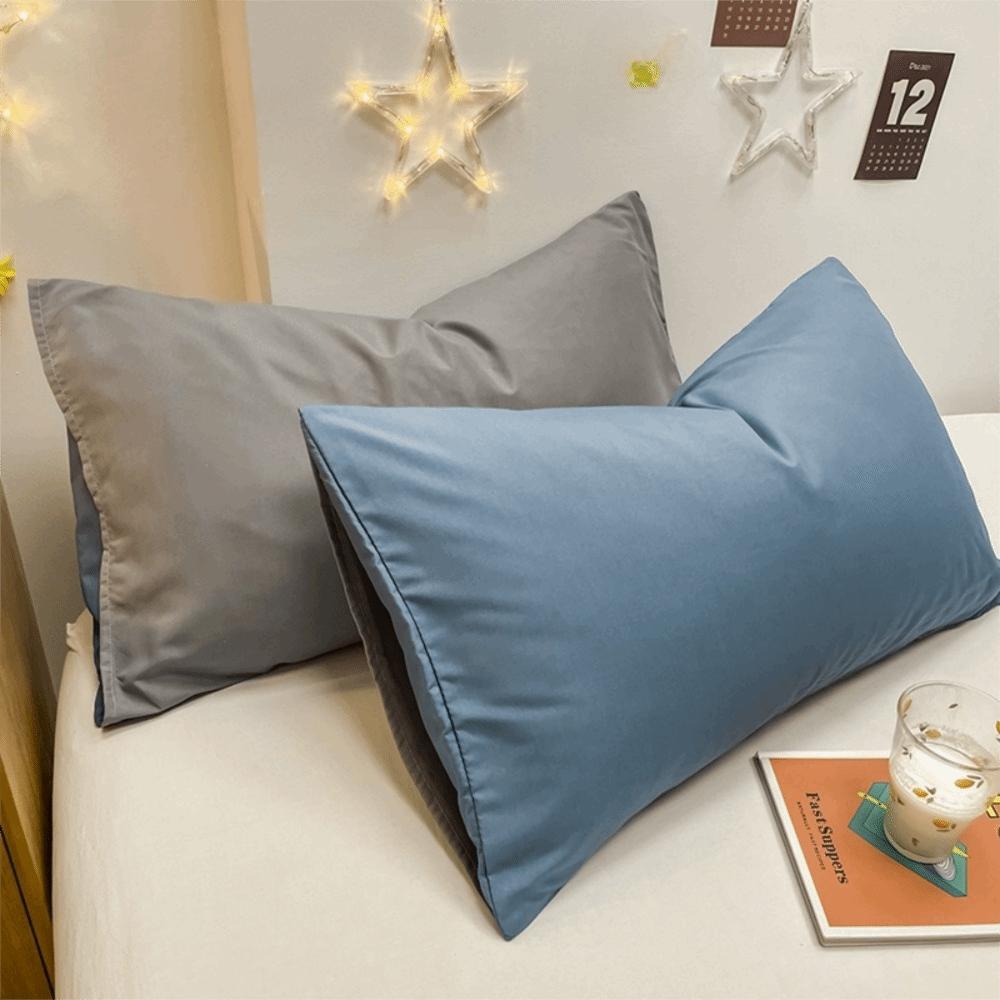 New Cotton Brushed Pillowcases Cozy Super Soft Pillow Covers Wrinkle Resistant Fade Resistant Plain Pillowcase