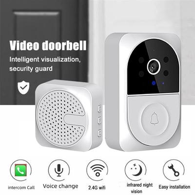 Smart Wireless WiFi Video Doorbell Visual Real-Time Intercom IR Night Vision Door Bell Camera Video Intercom Alarm Chime Home Security