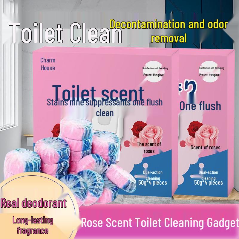 Gardenia Bicolor Blue Bubble Toilet Cleaner & Air Freshener - Long-Lasting Fragrance