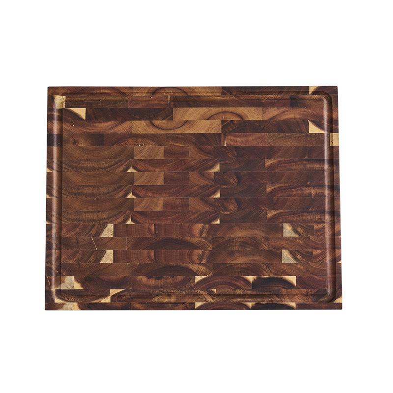 Large cutting board Restaurant home rolling fruit cutting meat creative solid wood splicing cutting board