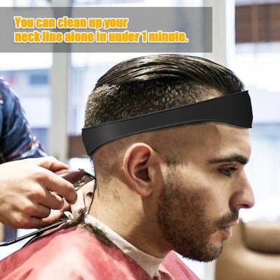 1PC DIY Home Hair Trimming Haircuts Curved Headband Silicone Neckline Shaving Template Hair Cutting Guide Barber Hair Styling Tools