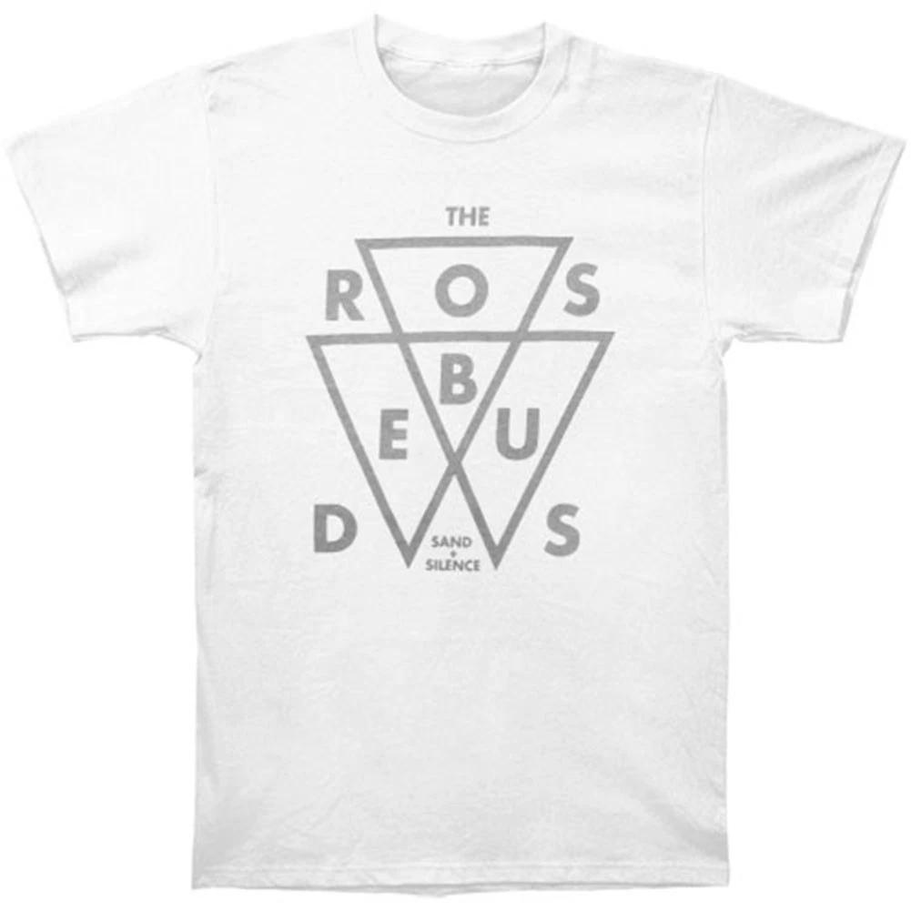 Men s Rosebuds Triangles Slim Fit T-shirt Medium White L