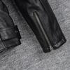 Motorcycle Jacket Men Genuine Cow Leather Jackets Slim Short Men's Cowhide Coat Autumn Biker Jacket Moto Riding Clothing Spring