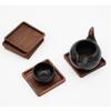 Wooden Heat Insulation Placemat Tea Coasters Cup Holder Mat Pads for Coffee Drinks