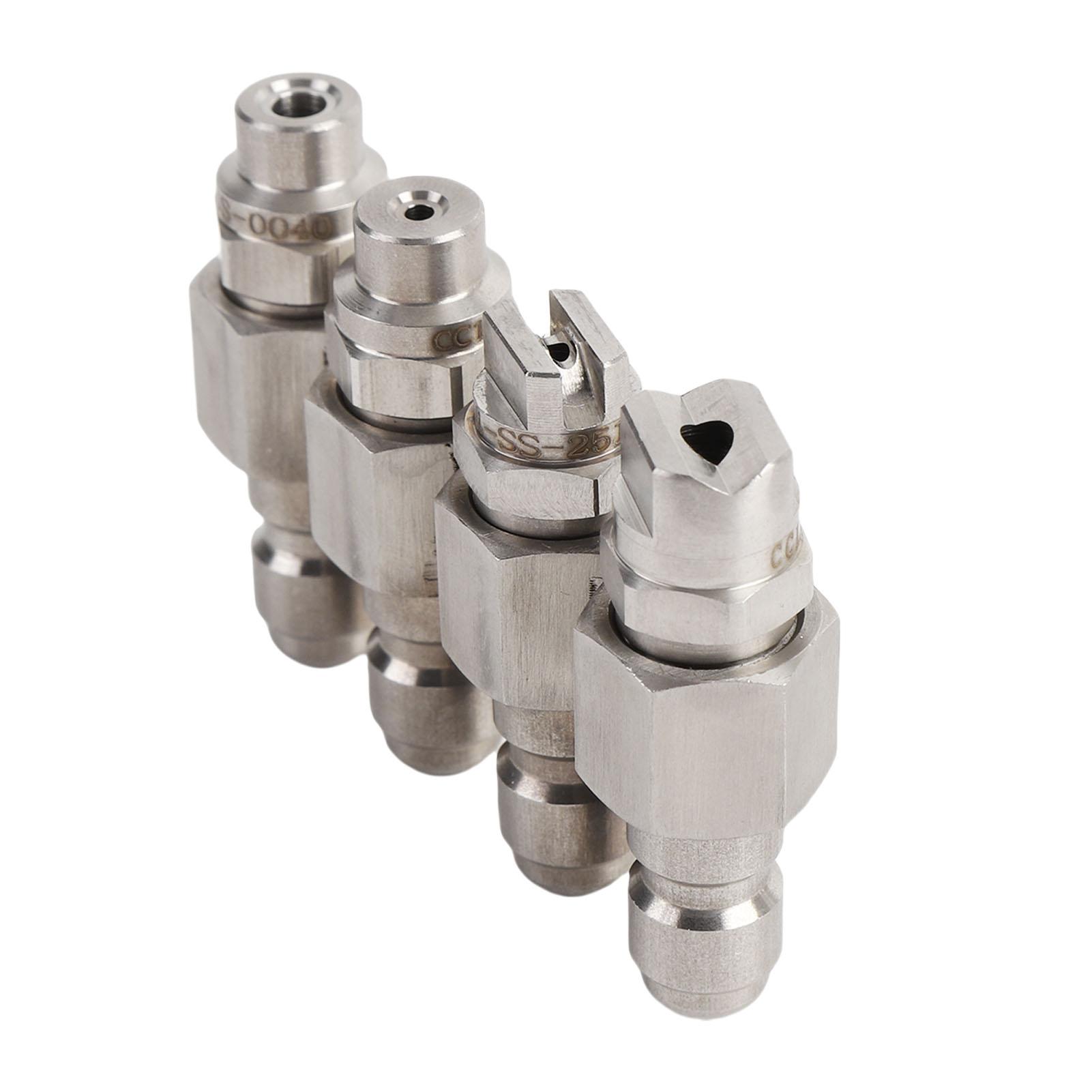 

4 Way High Pressure Washer Nozzle 1 4 Inch Quick Connect 4GPM J Rod Hose Nozzle for Soft Wash System