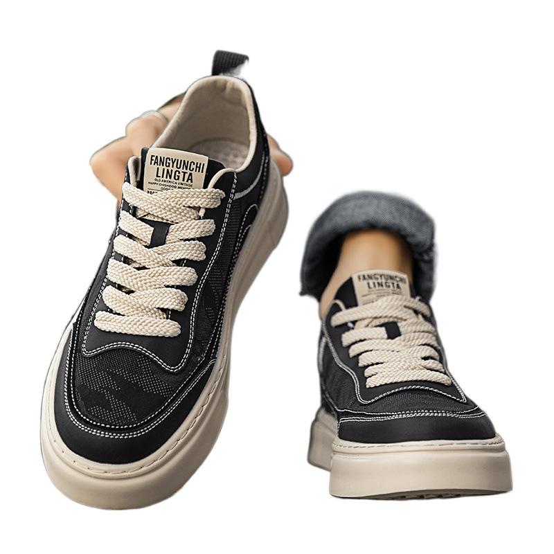Canvas autumn new black cloth shoes camouflage board shoes casual sports trendy shoes