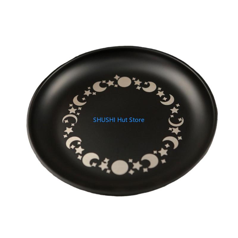 Modern Black Pattern 14cm Steel Stand for Home Iron Plate D57B