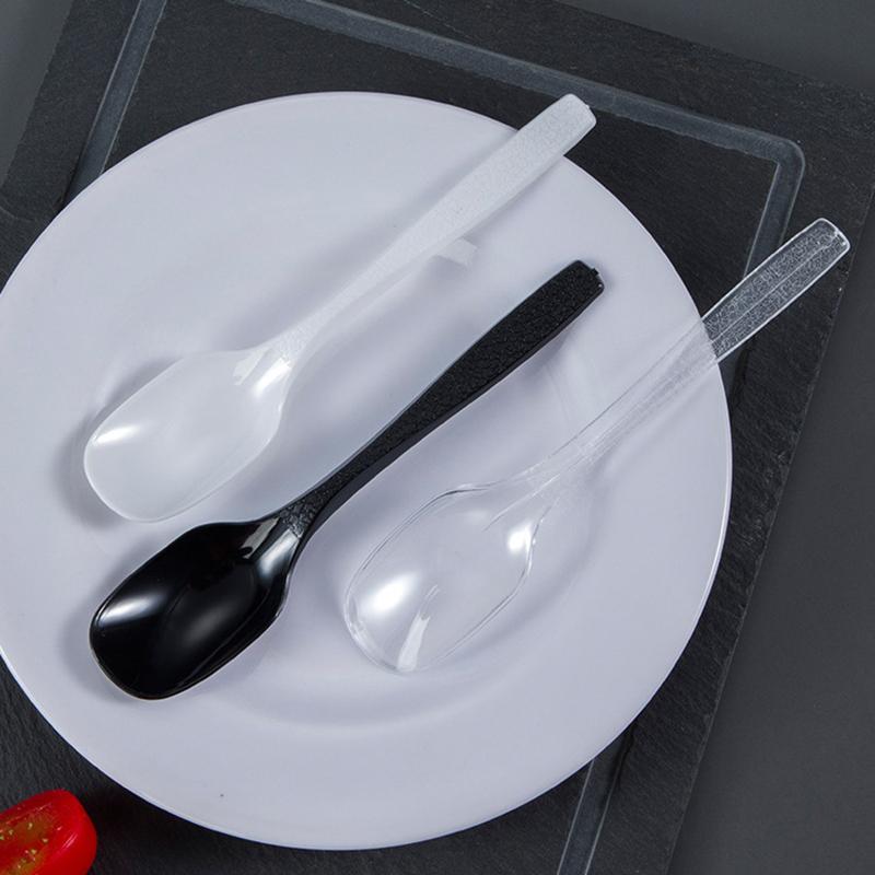 Mini Plastiklöffel Bestecklöffel für Gelee Eis Dessert Vorspeise Plastiklöffel für Partyzubehör