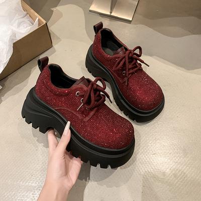 Fashion Women Platform Shoes Fashion Crystal Luxury Loafers Trend Brand Designer 2025 Summer New Sneakers Woman Sandals Casual Botas
