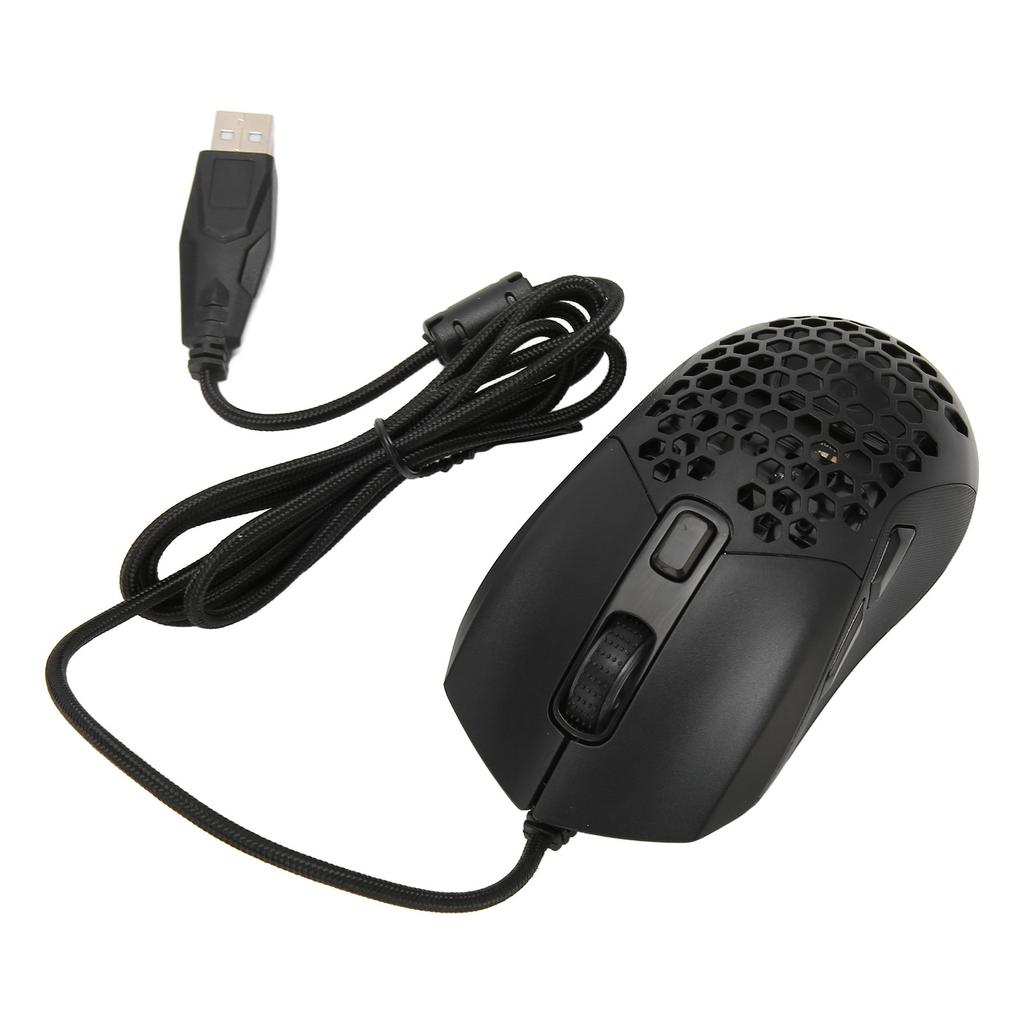 Wired Mouse Ergonomic RGB Backlit Adjustable DPI Programmable Keys 4.9ft Cable Gaming Mouse for Gaming Office Study