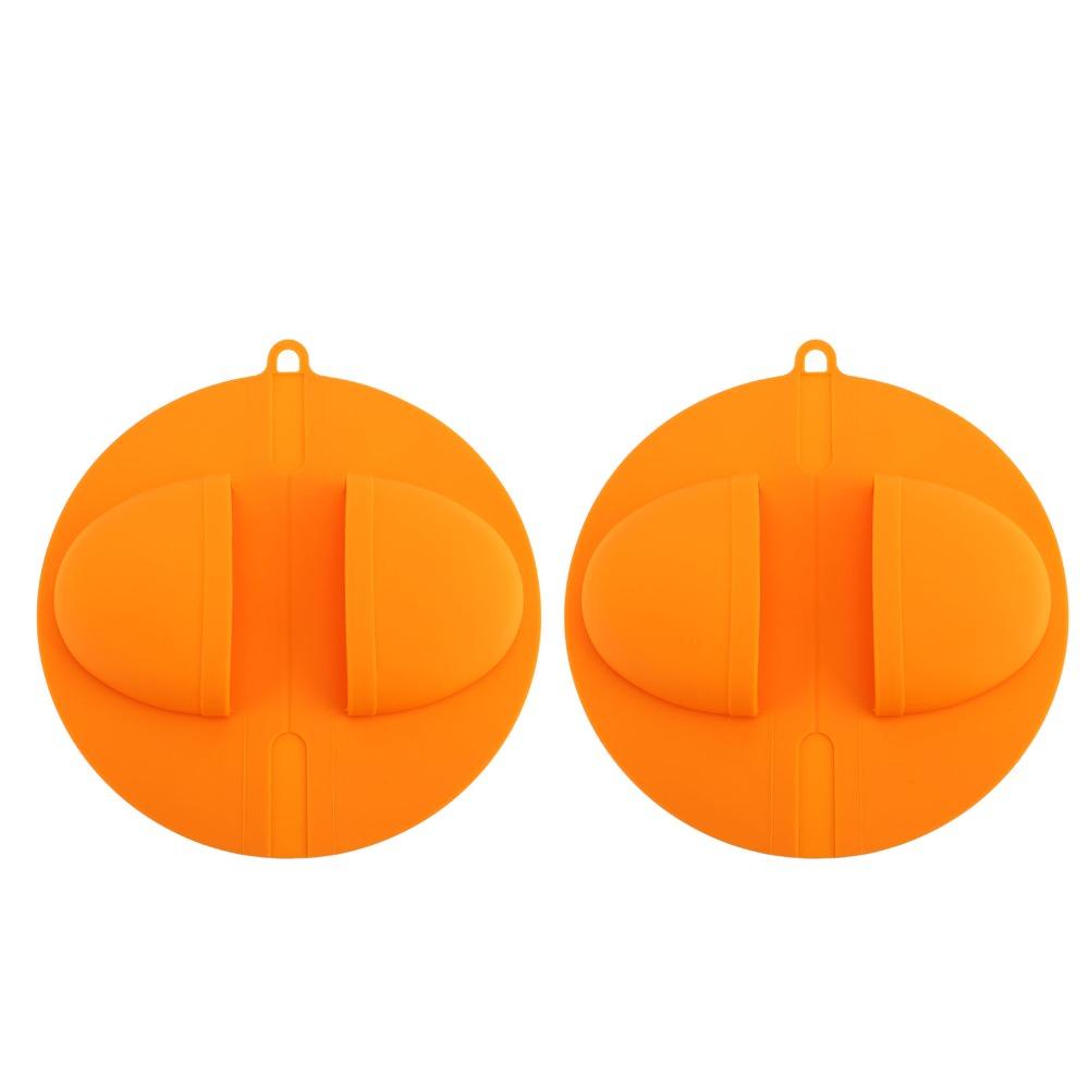 2PACK Silicone BBQ Grill Mitts Heat Resistant Oven Mitts Heat Resistant Gloves Smoking