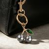 Fruit Key Ring Charm Alloy Cherry Keychain for Backpacks Shape Car Purses Chain Holder Decorative Handbag Pendant Women & Girls Backpack