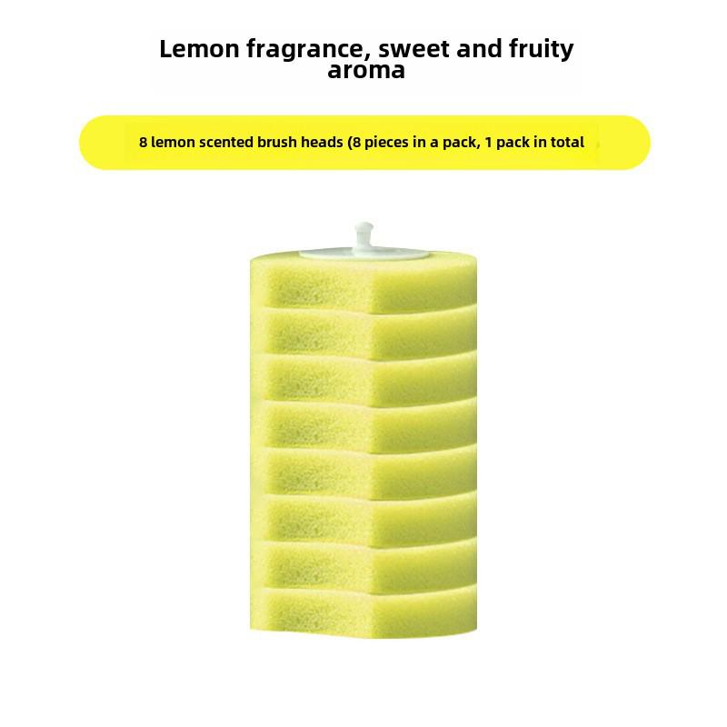 Настенный одноразовый набор туалетной щетки со сменной самоочищающейся головкой