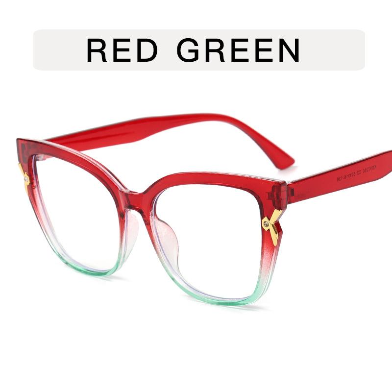 New Fashion Outdoor HD Ultra Light Anti Blue Light Eyeglasses Women's Trendy Plain Glasses Retro Daily Street Decorative Eyewear