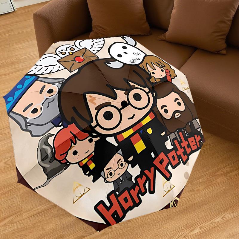 1 STKS Harry Potter Paraplu - 8 Ribben Versterkt, Automatisch Openend, Lichtgewicht & Duurzaam, Schattig Modeaccessoire voor Buiten, D2708