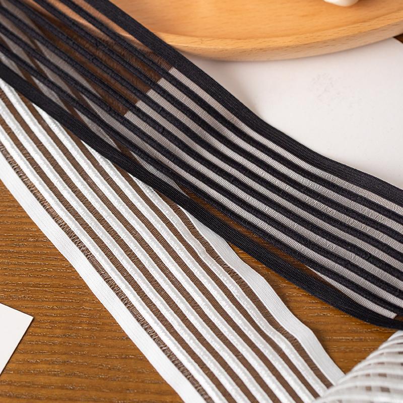 2Meters lace fabric trimmings for DIY clothing sewing accessories sewing materials elastic webbing strap 5cm wide crafts supply