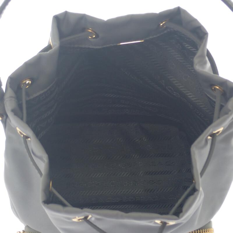 Prada 1BH038 2WAY Bag Gray Nylon/leather Women