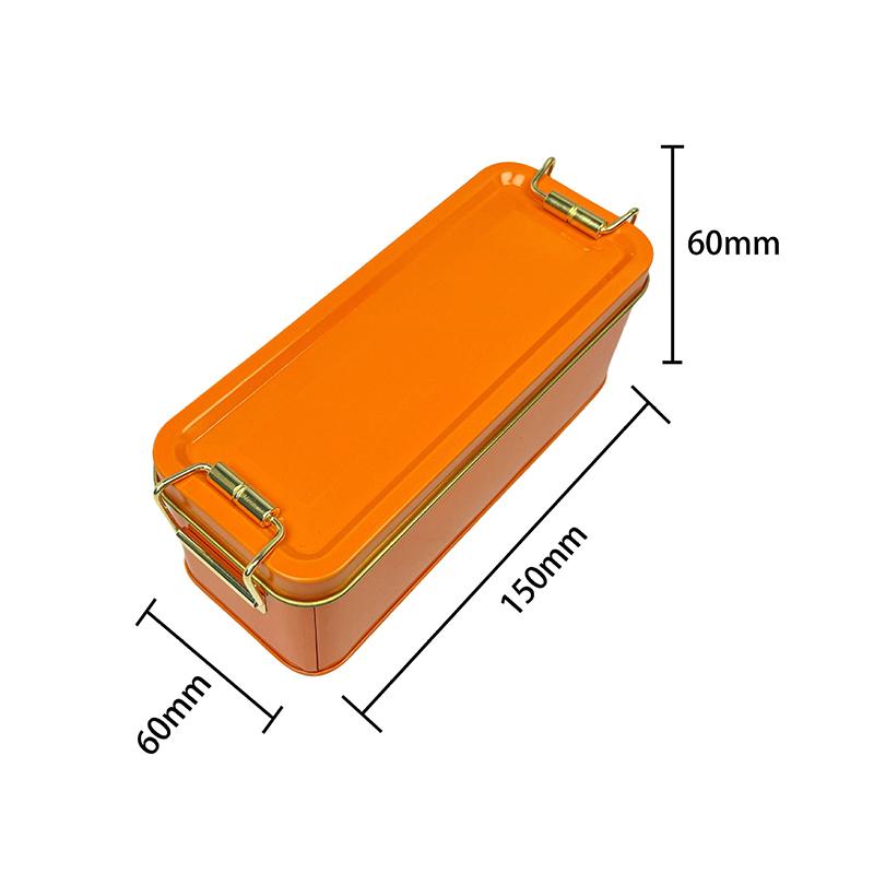 Rectangular Tinplate Cookie Tins Box With Lid Dustproof Home Kitchen Desktop Storage Tin For Candy Coffee Tea Jewelry Chocolate