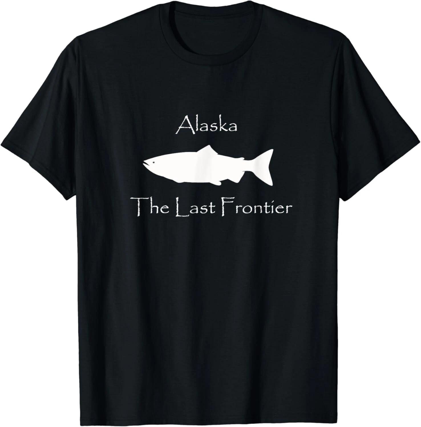 Fish Alaska Salmon Fishing Alaska Tee Gift Unisex T-Shirt M