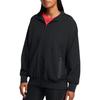 Under Armour Unstoppable Solid Color Loose Fit Hoodie Jacket Women Jackets Black 1386477-001