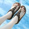 Casual Comfortable Sandals Womens Flowers Arch Support Sandal Summer Fashion Beach Walking Bohemian Flat Shoes For Woman Hot