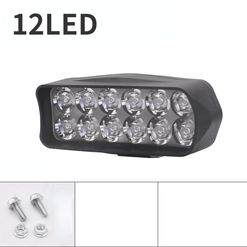 12-80V Motorcycle Headlight Auxiliary Bulb LED Electric Vehicle Spotlights Scooters Waterproof Modified Bulbs Moto Accessories