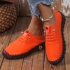 Retro Casual Single Shoes 2024 Autumn New Breathable Car Stitching Cow Tendon Sole Large Size Women's Single Shoes Zapatos Mujer