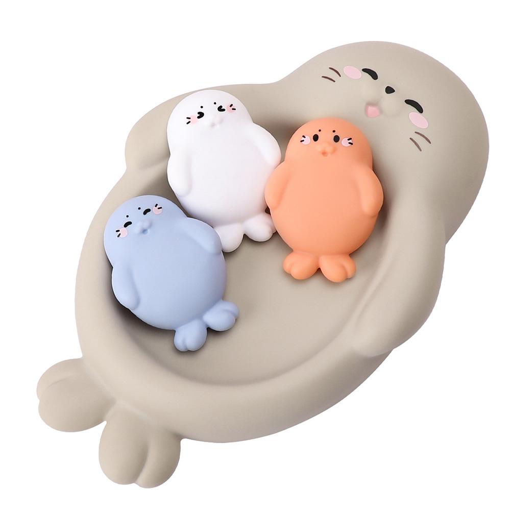 Floating Animal Bath Toys Baby Bathtub Hippos Seals Otters Easy-Grip Colorful Bathtime Fun Interactive Water Activity Toys for Kids