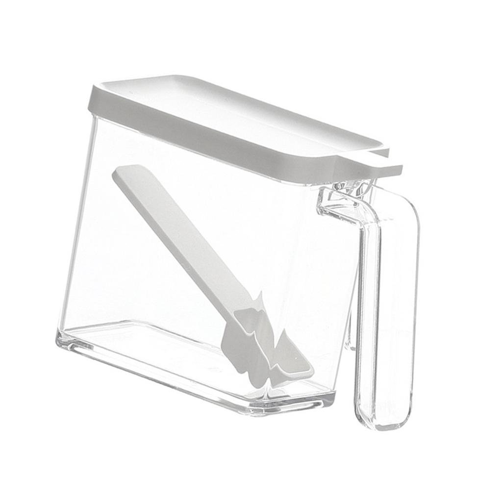 Seasoning Box with Cover Clear Large Capacity Seasoning Storage Container for Spices Salt Sugar Herbs