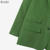 ZANZEA Women Long Sleeve Cardigan Tops and Long Pants Casual Two Piece Suit Sets