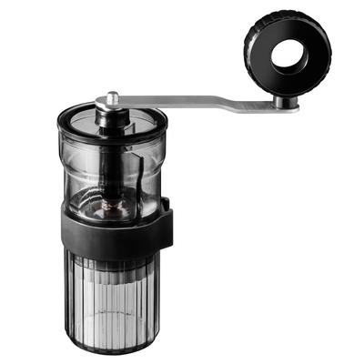 &NE Hand Coffee Grinder, Nikii Cafe, Black, 5.5cm Diameter X 14cm Height, Made In Japan, Manual Operation, Ceramic Blade, Compact, Adjustable Coarse
