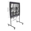 9 Hole Pitching Net with Strike Zone Baseball Pitching Target Softball Pitching Net Portable Height Adjustable