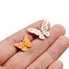 4Pcs/Lot 4 Styles Alloy Metal Drop Oil Butterfly Charms Animal Pendant For DIY Bracelet Necklace Jewelry Making Accessories