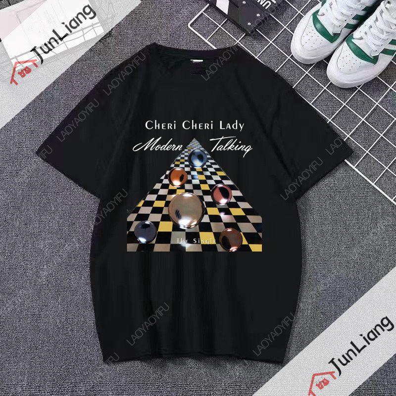 

Modern Talking Band Man Tshirt Fun Feature Tshirt Harajuku Streetwear New Trend Hip Hop Fashion Unisex Top S