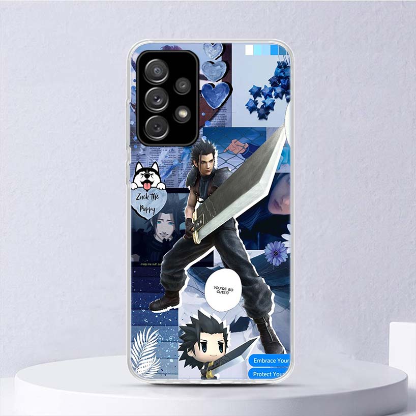 Final Fantasy Game Soft Case For Samsung Galaxy A15 A14 A13 A12 A55 A54 A53 A52 Phone Cover A35 A32 A33 A25 A23 A22 A05S A04S Ga