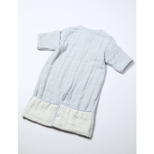 10mois  Dimoi  6way Sleeper Fluffy Gauze  6-layer Gauze  Powder Blue 22151021