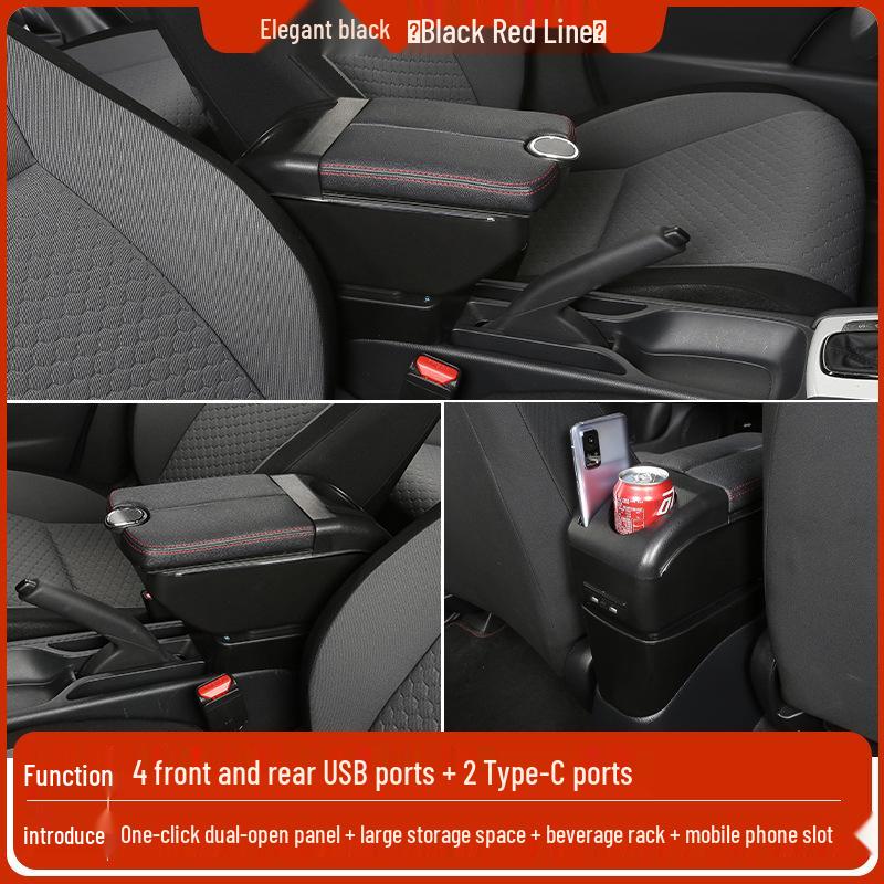 Mazda 2 Sedan/Hatchback Center Armrest Storage Box - Changan Jinxiang Modification Accessories
