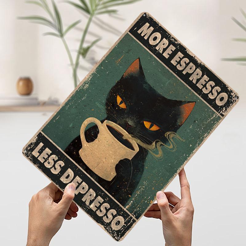 More Espresso Interior Wall Decoration Room Accessories Bedroom Decorations Office Decor Art of Murals House Vintage Metal Plate