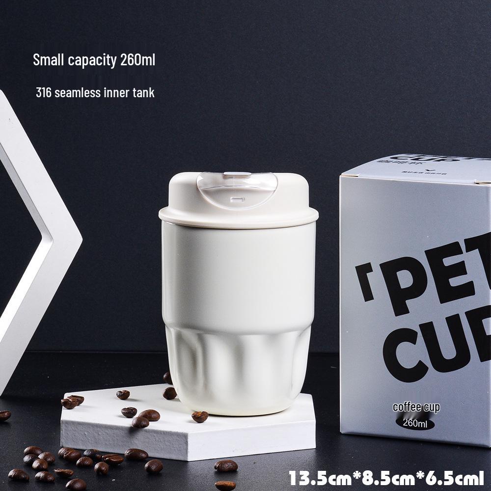 

Trendy Brand 316 Stainless Steel Ceramic-Insulated Travel Coffee Cup - Customizable and Portable 410ml [Customizable]