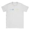 Oekraïense Drietand Symbool Oekraïne Vlag Hartslag T-shirt Strand Katoenen T-shirts Voor Volwassenen Vrije Tijd Casual T-shirt Korte Mouw Top
