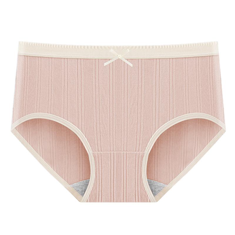 Женские весенне-осенние простые хлопковые антибактериальные трусы 7A M