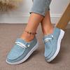 Large Size Women's Shoes Spring and Autumn New Fashion Casual Sports Shoes European and American Flat Bottom Lace Up Single Shoe